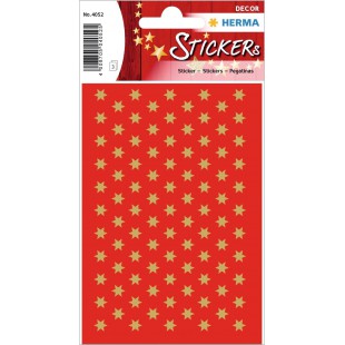  Sticker de Noel Decor "Sterne", 6 Mm, Gold