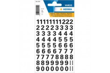 HERMA Lot de 71 autocollants numerotes de 0 a  9 - Resistants aux intemperies (taille de la police 10 mm, 1 feuille, film de f