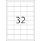 Herma 4200 etiquettes 48,3 x 33,8 Premium A4 800 pieces Blanc