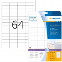 Herma 4201 etiquettes onglets amovibles 45,7 x 16,9 A4 Blanc