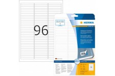 Herma 4202 etiquettes movables/amovibles 63,5 x 8,5 A4 Blanc