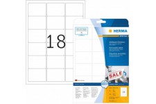 Herma 4203 etiquettes movables/amovibles 63,5 x 46,6 A4 Blanc