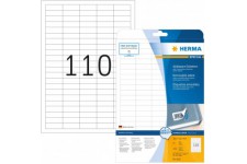 Herma 4210 etiquettes movables/amovibles 38,1 x 12,7 A4 Blanc