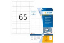 Herma 4212 etiquettes movables/amovibles 38,1 x 21,2 A4 Blanc