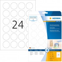Herma 4236 etiquettes de fermeture diametre 40 A4 LC Transparent