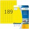 Herma 4243 etiquettes 25,4 x 10 A4 3780 pieces Jaune