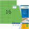 Herma 4259 etiquettes 105 x 37 A4 1600 pieces Vert