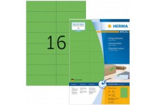 Herma 4259 etiquettes 105 x 37 A4 1600 pieces Vert