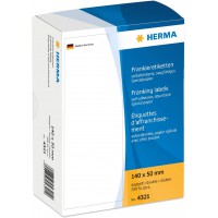 HERMA Etiquettes a  affranchir, 140 x 50mm, doubles, blanches
