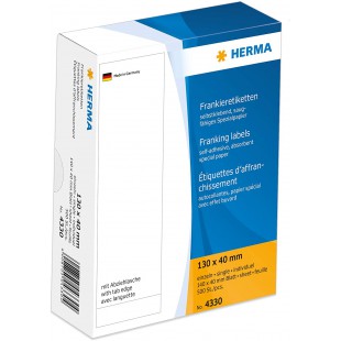 HERMA 4330 etichetta autoadesiva Bianco Rettangolo 500 pezzo(i)