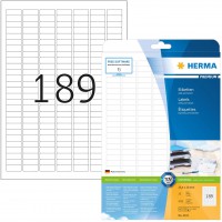 Herma 4333 etiquettes 25,4 x 10 Premium A4 4725 pieces Blanc