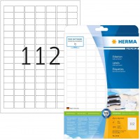 Herma 4334 etiquettes 25,4 x 16,9 Premium A4 2800 pieces Blanc