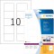 4353 etiquettes pour disquettes 3,5 70 x 50,8 A4 Blanc