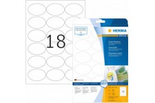 Herma 4358 etiquettes movables/amovibles 63,5 x 42,3 A4 Blanc