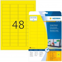 Herma 4366 etiquettes 45,7 x 21,2 A4 960 pieces Jaune