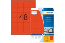 Herma 4367 etiquettes 45,7 x 21,2 A4 960 pieces Rouge