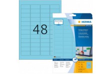 Herma 4368 etiquettes 45,7 x 21,2 A4 960 pieces Bleu