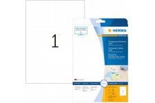 Herma 4375 etiquettes en plastique 210 x 297 mm 25 pieces Transparent