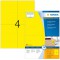 Herma 4396 etiquettes 105 x 148 A4 400 pieces Jaune