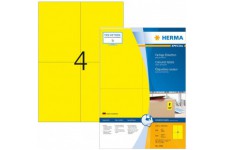 Herma 4396 etiquettes 105 x 148 A4 400 pieces Jaune