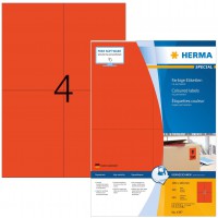 Herma 4397 etiquettes 105 x 148 A4 400 pieces Rouge