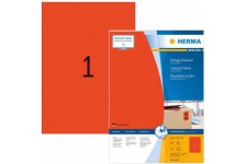 Herma 4402 etiquettes 210 x 297 A4 100 pieces Rouge