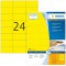 Herma 4406 etiquettes 70 x 37 A4 2400 pieces Jaune