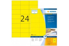 Herma 4406 etiquettes 70 x 37 A4 2400 pieces Jaune