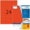 Herma 4407 etiquettes 70 x 37 A4 2400 pieces Rouge