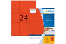 Herma 4407 etiquettes 70 x 37 A4 2400 pieces Rouge