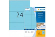 Herma 4408 etiquettes 70 x 37 A4 2400 pieces Bleu