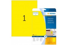 Herma 4421 etiquettes 210 x 297 A4 20 pieces Jaune