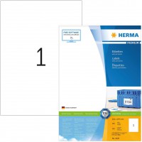 Herma 4428 etiquettes 210 x 297 Premium A4 100 pieces Blanc