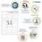 Herma 4459 etiquettes 70 x 16,9 Premium A4 5100 pieces Blanc