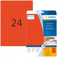 Herma 4467 etiquettes 70 x 37 A4 480 pieces Rouge