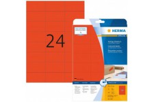 Herma 4467 etiquettes 70 x 37 A4 480 pieces Rouge