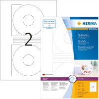 Herma 4471 etiquettes de CD diametre 116 A4 200 pieces Blanc