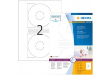 Herma 4471 etiquettes de CD diametre 116 A4 200 pieces Blanc