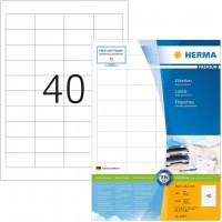 Herma 4474 etiquettes 48,5 x 25,4 Premium A4 4000 pieces Blanc