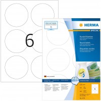 Herma 4478 etiquettes movables/amovibles diametre 85 A4 600 pieces Blanc