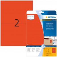 Herma 4497 etiquettes 199,6 x 143,5 A4 40 pieces Rouge