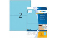 Herma 4498 etiquettes 199,6 x 143,5 A4 40 pieces Bleu
