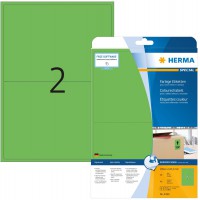 Herma 4499 etiquettes 199,6 x 143,5 A4 40 pieces Vert