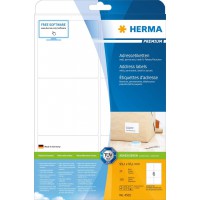 Herma Premium Papier Laser pour Imprimante Laser Jet d'encre/Imprimante Couleur A4 99,1x93,1 mm 150 pages Blanc