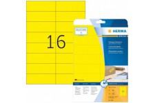 Herma 4551 etiquettes residus, de couleur (105 x 37 mm vers DIN A4 papier mat, autocollant imprimable) 320 pieces sur 20 feuille