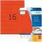 HERMA 4552 Lot de 320 etiquettes autocollantes colorees format A4 (105 x 37 mm, 20 feuilles, papier mat) imprimables, amovibles 