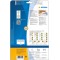 HERMA 4552 Lot de 320 etiquettes autocollantes colorees format A4 (105 x 37 mm, 20 feuilles, papier mat) imprimables, amovibles 