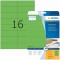 HERMA 4554 Lot de 320 etiquettes autocollantes colorees format A4 (105 x 37 mm, 20 feuilles, papier mat) imprimables, amovibles 