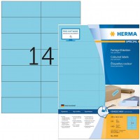 Herma 4558 etiquettes de couleur (105 x 42,3 mm vers DIN A4 papier mat, autocollant) Lot de 1,400 sur imprimable 100 feuilles, b