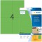 Herma 4564 etiquettes residus de couleur (105 x 148 mm vers DIN A4 papier mat, autocollant imprimable) Lot de 80 sur 20 feuilles